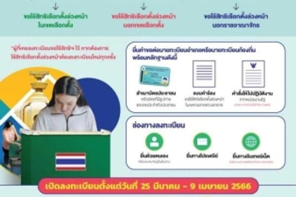 ลงทะเบียนลงคะแนนเลือกตั้งล่วงหน้า