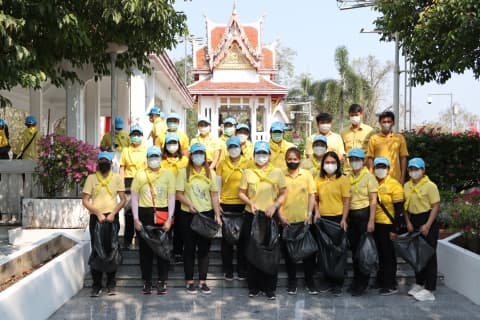 กิจกรรมจิตอาสาพัฒนาทำความสะอาดอนุสาวรีย์สมเด็จพระปฐมบรมมหาชนก
