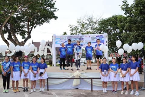 เปิดงานและร่วมวิ่ง ระยะทาง 3.2 กิโลเมตร ในงานวิ่งสมาธิ วิสาขะพุทธบูชา 2566