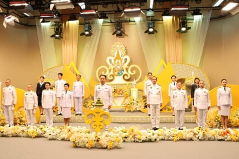 ร่วมบันทึกเทปถวายพระพร พระบาทสมเด็จพระปรเมนทรรามาธิบดีศรีสินทรมหาวชิราลงกรณ พระวชิรเกล้าเจ้าอยู่หัว เนื่องในโอกาสวันเฉลิมพระชนมพรรษา 28 กรกฎาคม 2566