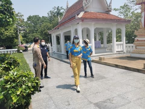 ลงพื้นที่ตรวจดูความเรียบร้อยบริเวณอนุสาวรีย์ สมเด็จพระปฐมบรมมหาชนก ยอดเขาสะแกกรัง